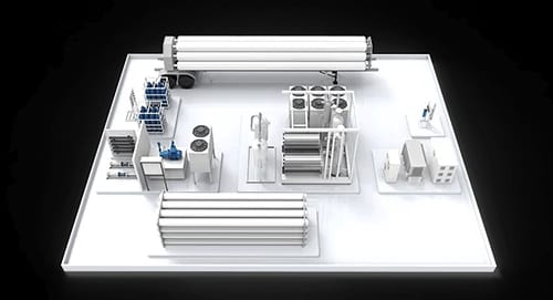 The Scalable Hydrogen Energy Platform (SHEP™) plant layout