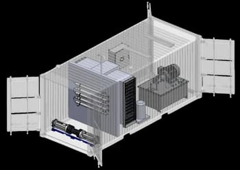 Hydraulically driven gas booster