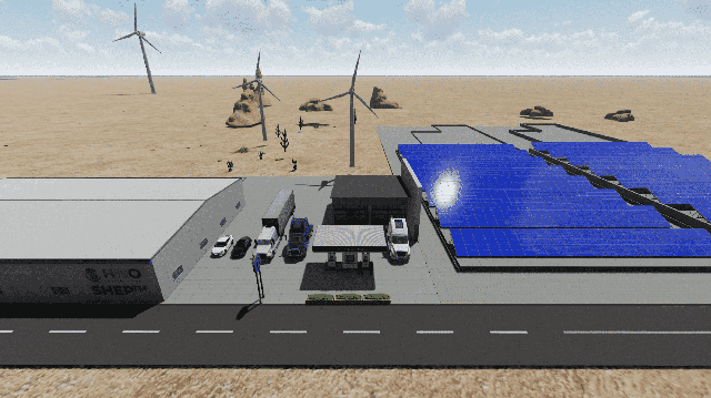 Green Hydrogen Production and Refueling Facility in Houston, TX